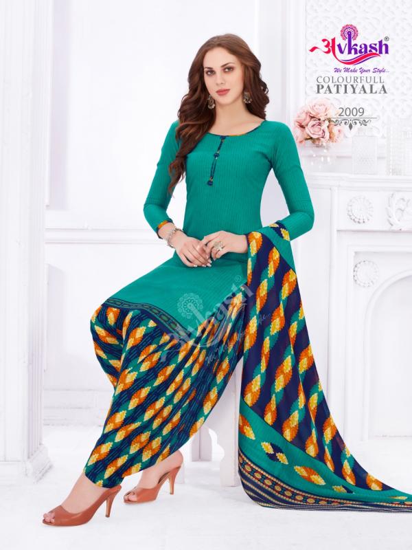 Avkash ColourFull Patiyala Vol 2 Cotton Designer Exclusive Ready made Suit